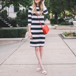 Gap Blue & White Striped Sheath Dress